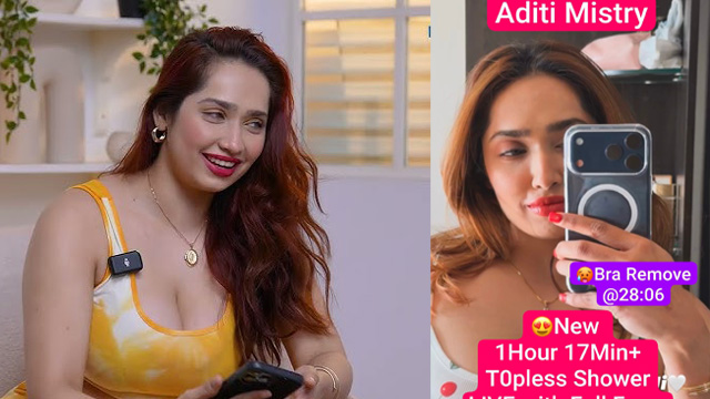 Viral Aditi Mistry – Topless Shower Huge Boobs Wet Rub MMS