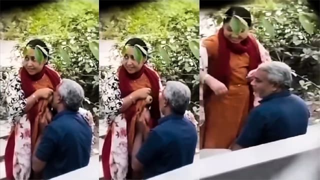 Desi Old Man Hard – Aunty Park Boobs Exposed